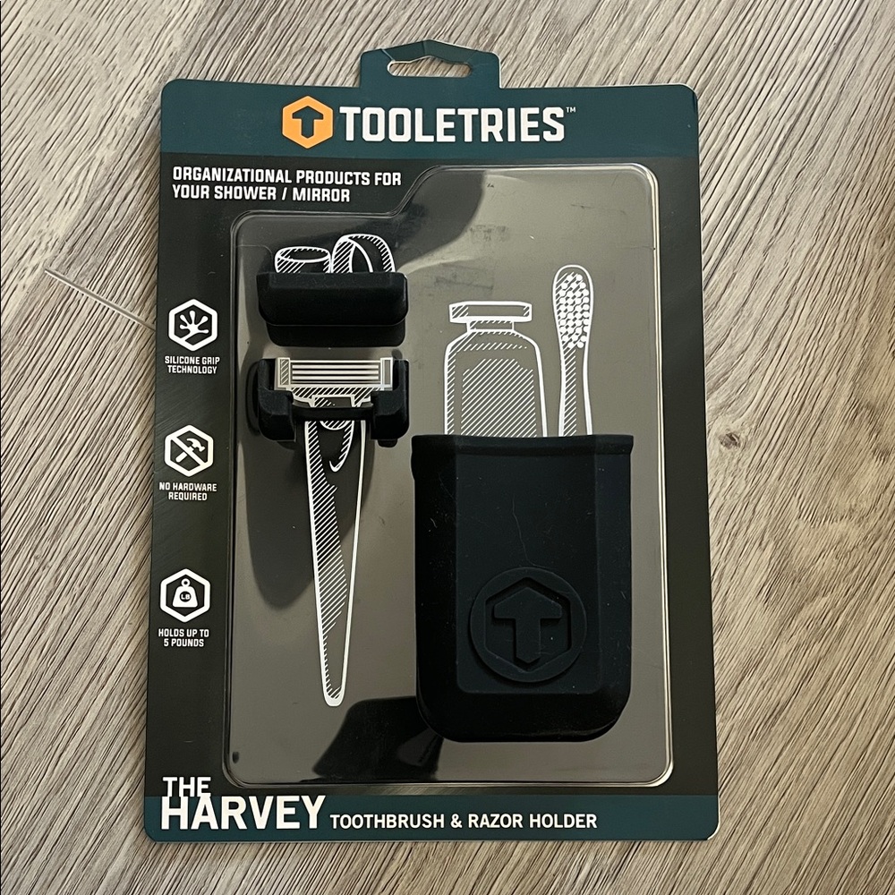 Tooletries Toothbrush & Razor Holder Set - Picture 1 of 2